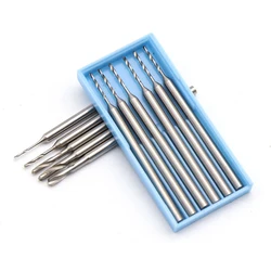 1pcs 2.35mm Shank 0.6-2mm Tungsten Carbide Burr Rotary Files Engraving Tool Olive Amber Carving Knife End Mill Woodworking Tools