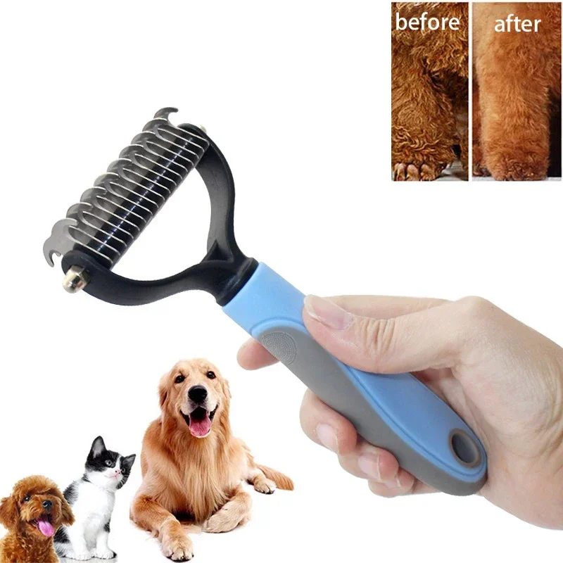 Pet Cat Hair Removal Comb Brush Dog Grooming Shedding Tools Puppy Hair Shedding Trimmer Pet Fur Trimming Dematting Deshedd Combs Pet Cat Hair Removal Comb Brush Dog Grooming Shedding Tools Puppy Hair Shedding Trimmer Pet Fur Trimming Dematting Deshedd Combs