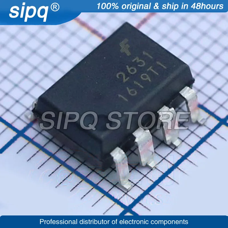 

10PCS/LOT HCPL2631SD HCPL2631 SOP-8-2.54mm Marking:2631 Brand New and Original In Stock Authentic Product