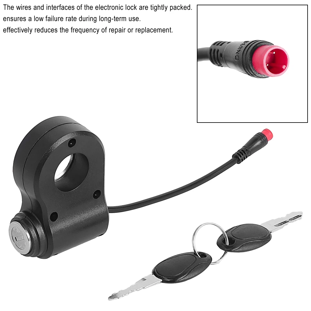 Power Key Lock mit Schlüssel Elektrische Roller Zündschloss Starter Schalter Schloss Für Kukirin G2 Pro Elektrische Roller Zündschloss – Detail 1