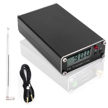 2KM 0.5W FM Transmitter 76M-108Mhz Digital Display Stereo FM Transmit TYPE-C USB Churches CAR Radio Broadcast Campus Station 1