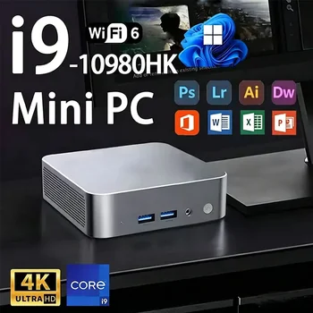 Windows 11 Pro Mini PC Intel I9 10980HK Mini PC Computer 16GB 32GB RAM 1TB SSD Gaming PC Wifi 6 BT5.2 Mini PC Desktop 1