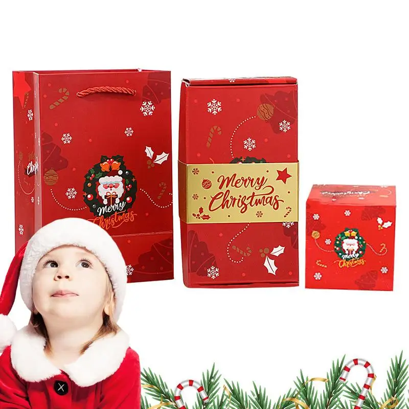 

Взрывающаяся Подарочная коробка для денег, складная Рождественская коробка с сюрпризом, картонные коробки для подарков на Рождество, Подарочная коробка с сюрпризом, выдвижная коробка