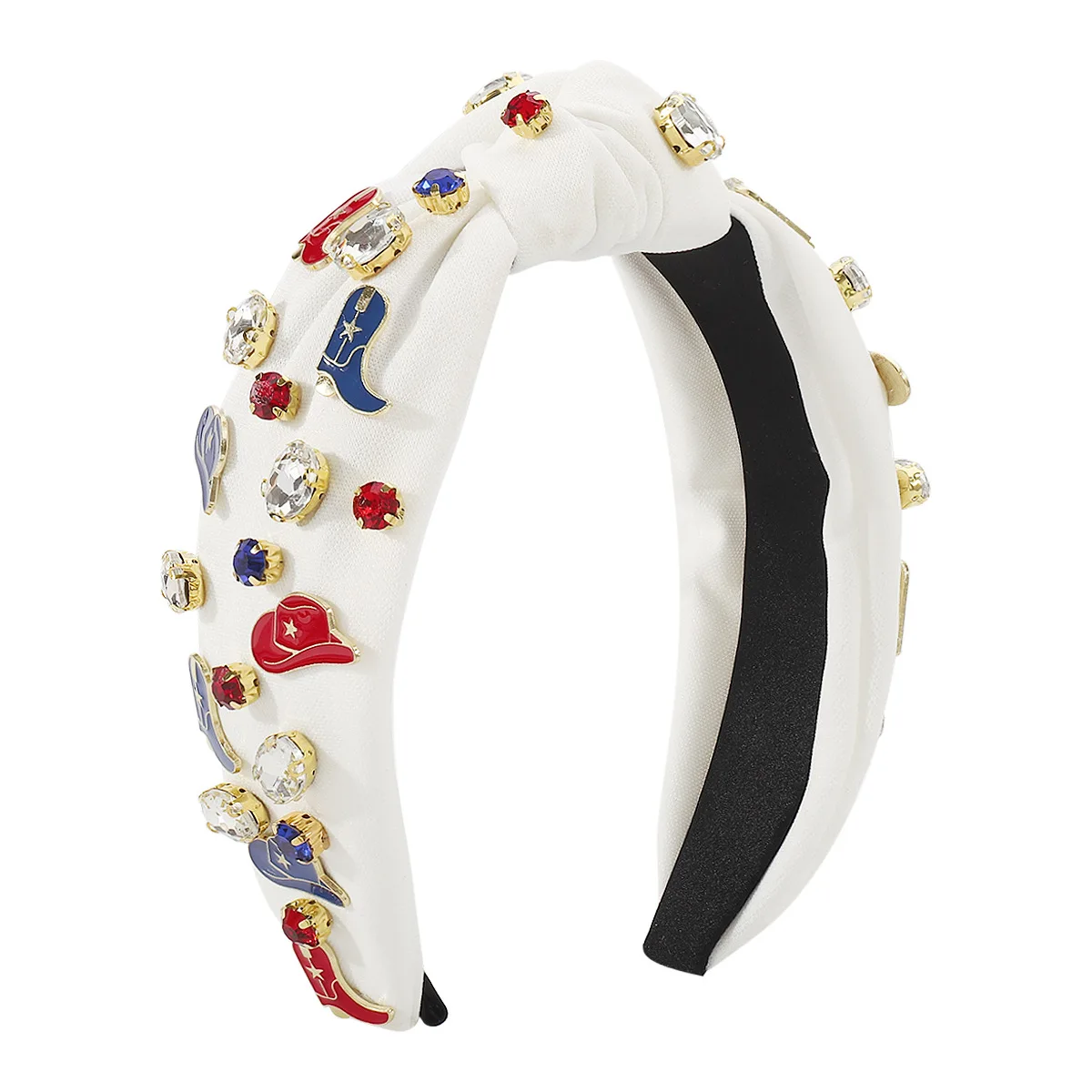2 Pezzi Fascia Per Capelli Con Perle E Pettine - Copricapo Con Strass Per Sposa, Damigella, Cerimonia (Elastico, Donna) - 2
