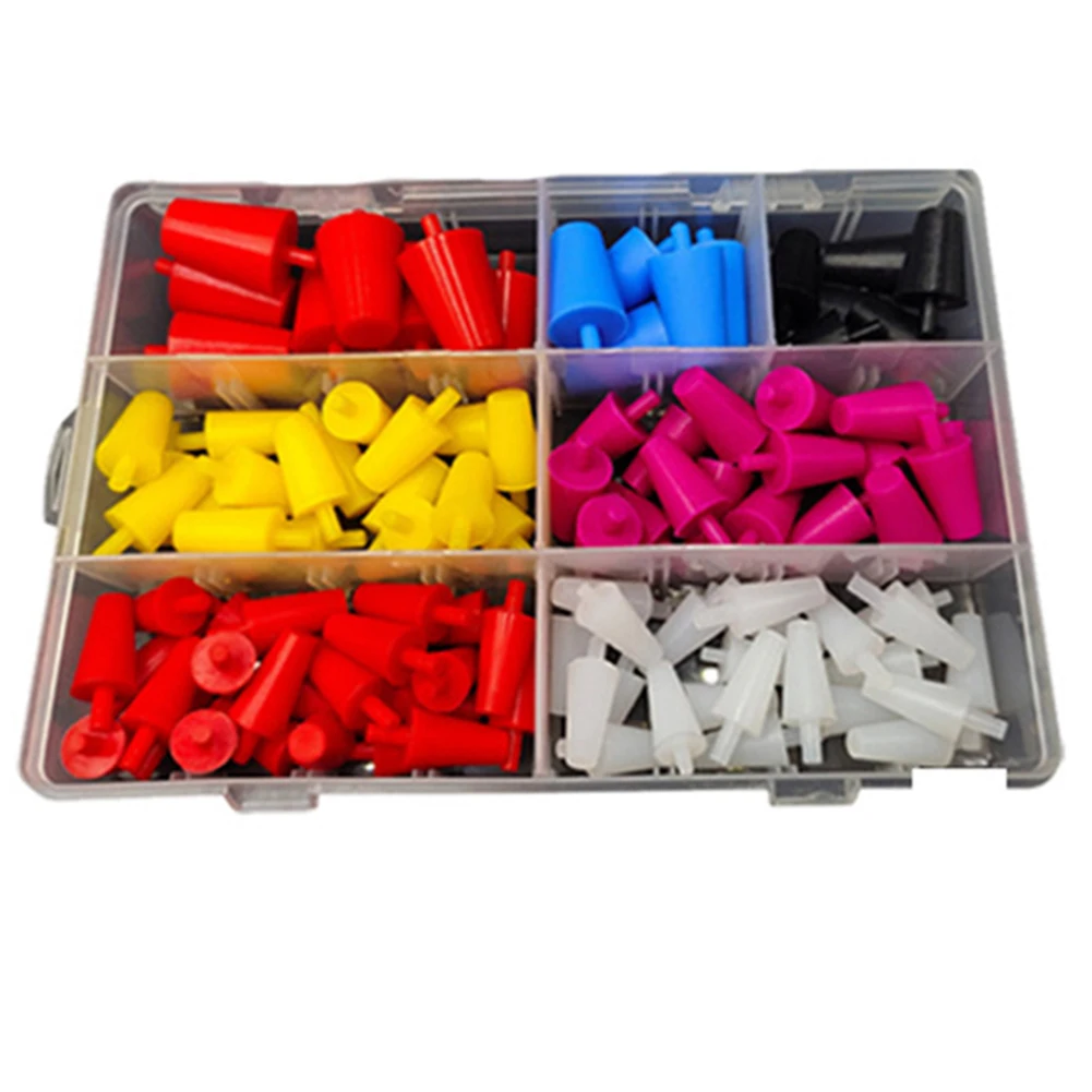 

60Pcs High-Temp Masking Plugs Powder Coating Silicone Cone Plugs Assortment Kit For Covering Holes In Powder Spraying, Painting,