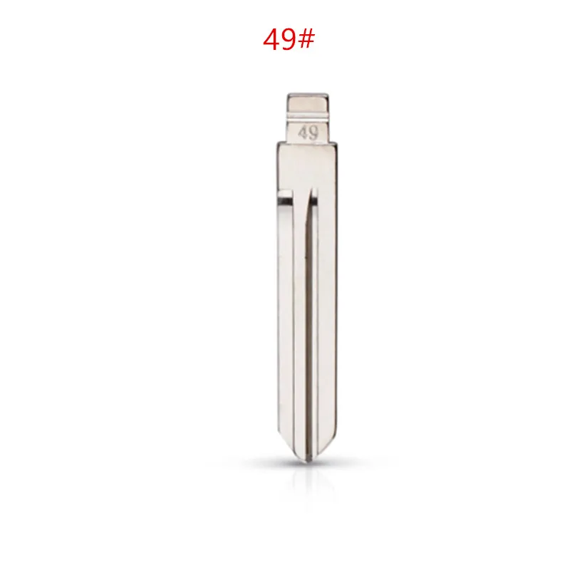 

10Pcs/lot NSN14 49# KD Folding Key Remote Key Blank Blade Metal Flip Blade Type # 49 New For Nissan