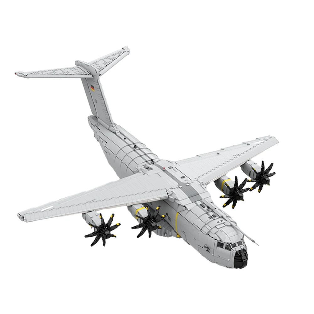 Gobricks Moc Military Air Forces Transport Aircraft Airbus A400M Atlas Building Blocks Modern Airbus Ucs Airbus Bricks Toy Gift