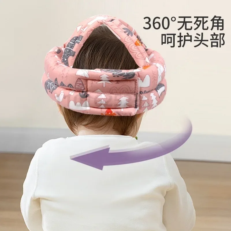 Baby Toddler Cap Safety Helmet Head Safety Soft Comfortable Head Security Protection Adjustable Learn Walk Crash Anti-fall Pad 3