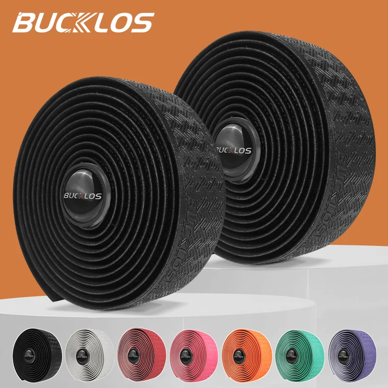 BUCKLOS Road Bike Tapes Speed Racing Bicycle Bar Tape Handlebar Wrapper Anti-Slip Shock Absorbing Handles Ribbon for Gravel Bike