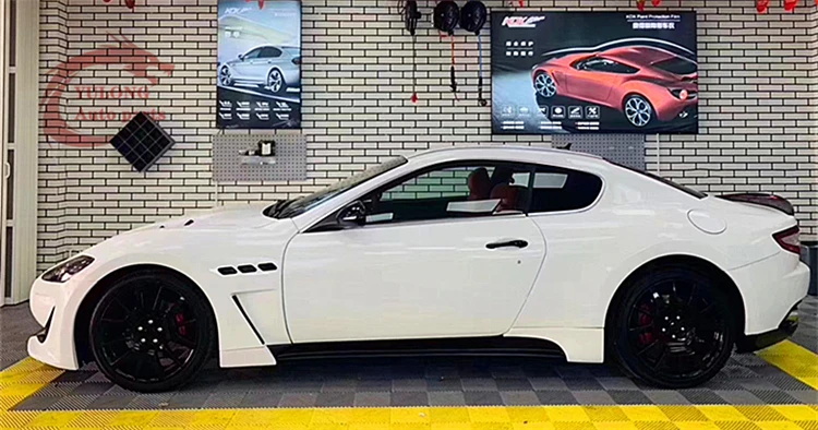 FRP or semi-carbon fiber MC style front bumper rear bumper side skirt fender Exhaust pipe for Maserati Granturismo GT - - Racext 39