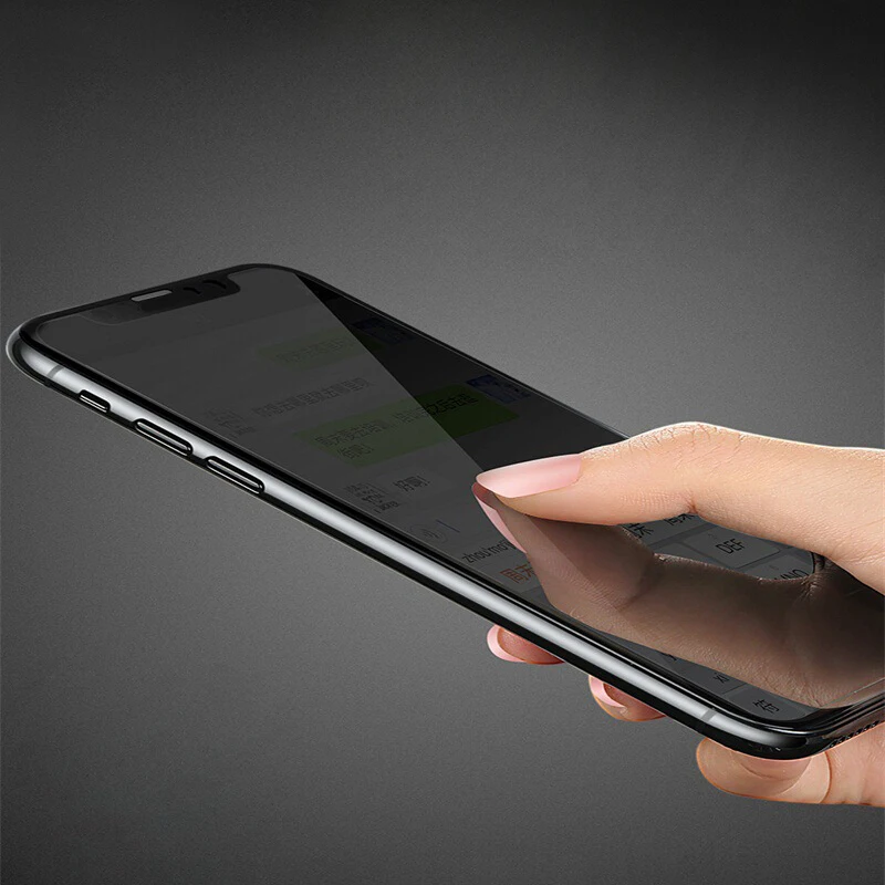 3-Pack Anti-Spy Privacy Screen Protector - Premium Full Coverage Tempered Glass