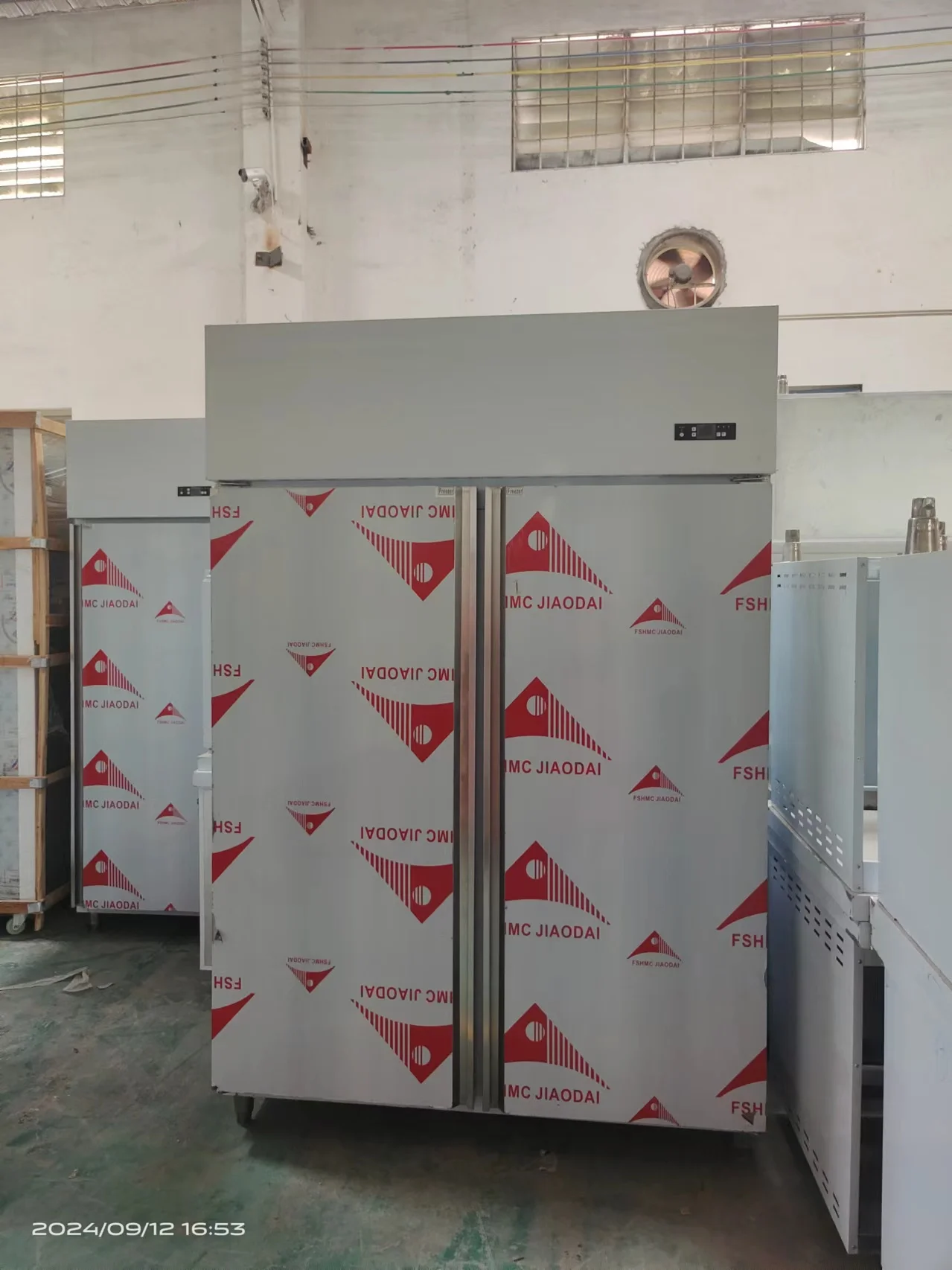 1300L Two Doors Stainless Steel Refrigerator Commercial Upright Fridge Reach in Freezer