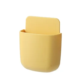 Wall Mounted Multipurpose Storage Box and Organizer Holder (Yellow)