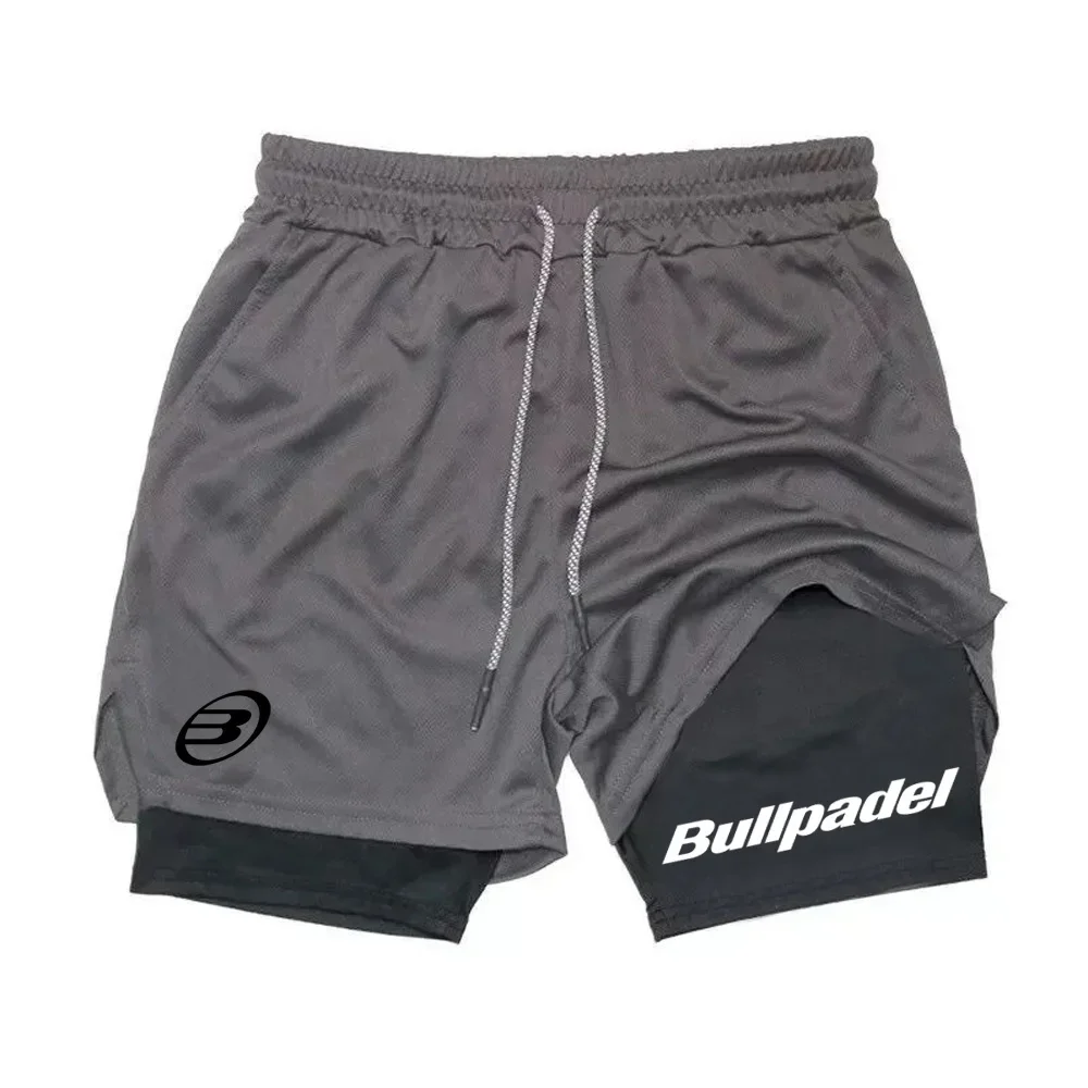New Men's Sports Shorts Summer Men's Breathable Shorts Quick drying Outdoor Running Sports Leisure 2-in-1 Shorts 2