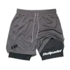 New Men's Sports Shorts Summer Men's Breathable Shorts Quick drying Outdoor Running Sports Leisure 2-in-1 Shorts 2
