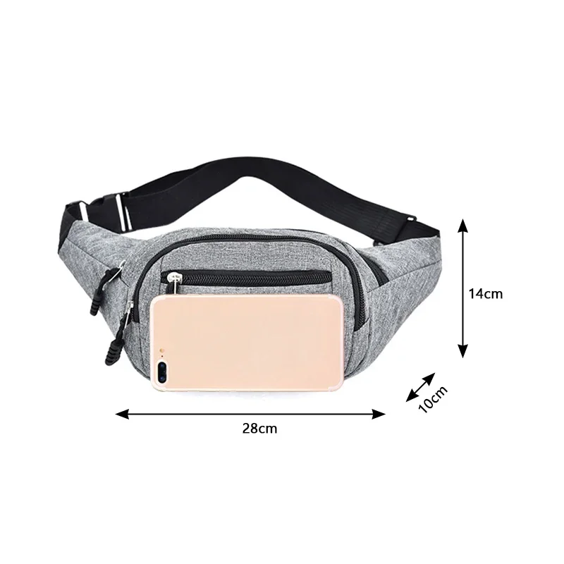 Men's Bags Waist Packs Large-capacity Adjustable Shoulder Bag Outdoor Sports Bags Male Female Fanny Pack Pouch Coin Phone