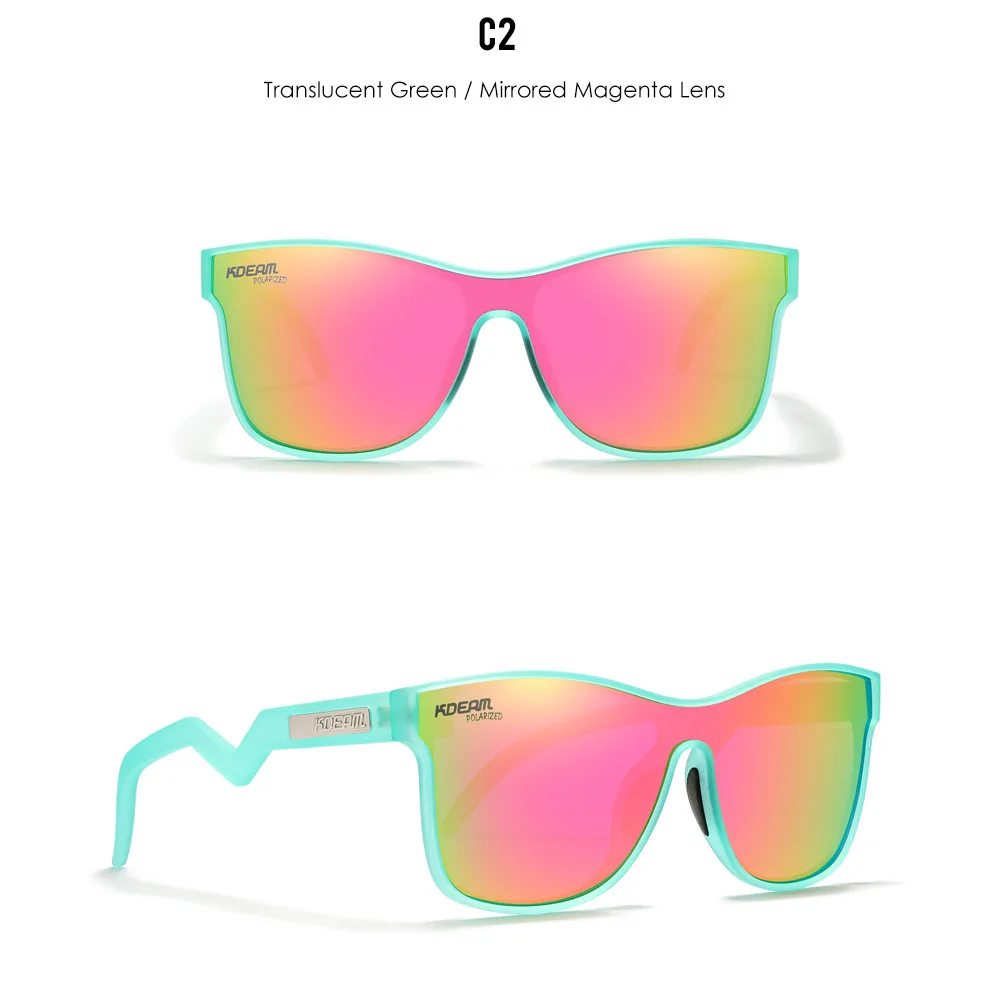 Kdeam 1,2mm polarisierte Sonnenbrille ultraleichte tr90 Herren Outdoor Sport bunte Brille 3d Metall Logo Fahrrad brille kd0809 – Detail 13