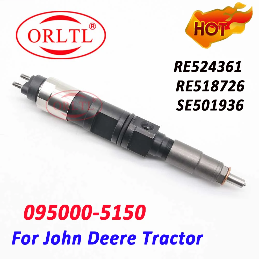

RE524361 RE518726 SE501936 095000-5150 Auto 0950005150 5150 New Diesel Genuine Fuel Injector For John Deere Tractor