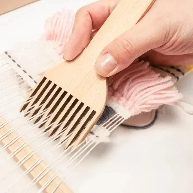 Upgrade Your Tapestry Weaving Experience with Double-ended Wide and Narrow Comb Accessories