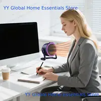 Портативный обогреватель 500 Вт, 2 режима, быстрый нагрев, настольный обогреватель для общежития, гостиной, кемпинга, рабочего стола, дома на колесах, учебы, работы, путешествий — изображение 3