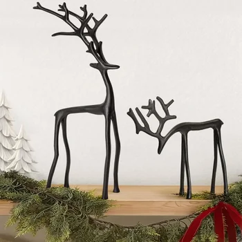 Black Reindeer Figurine 1