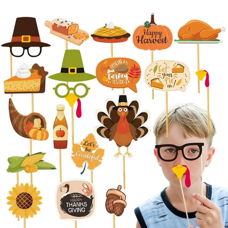 

Friendsgiving Photo Booth Props Funny Photo Props For Thanksgiving Fall Photo Booth Props With Pumpkins 20 Pieces For Home