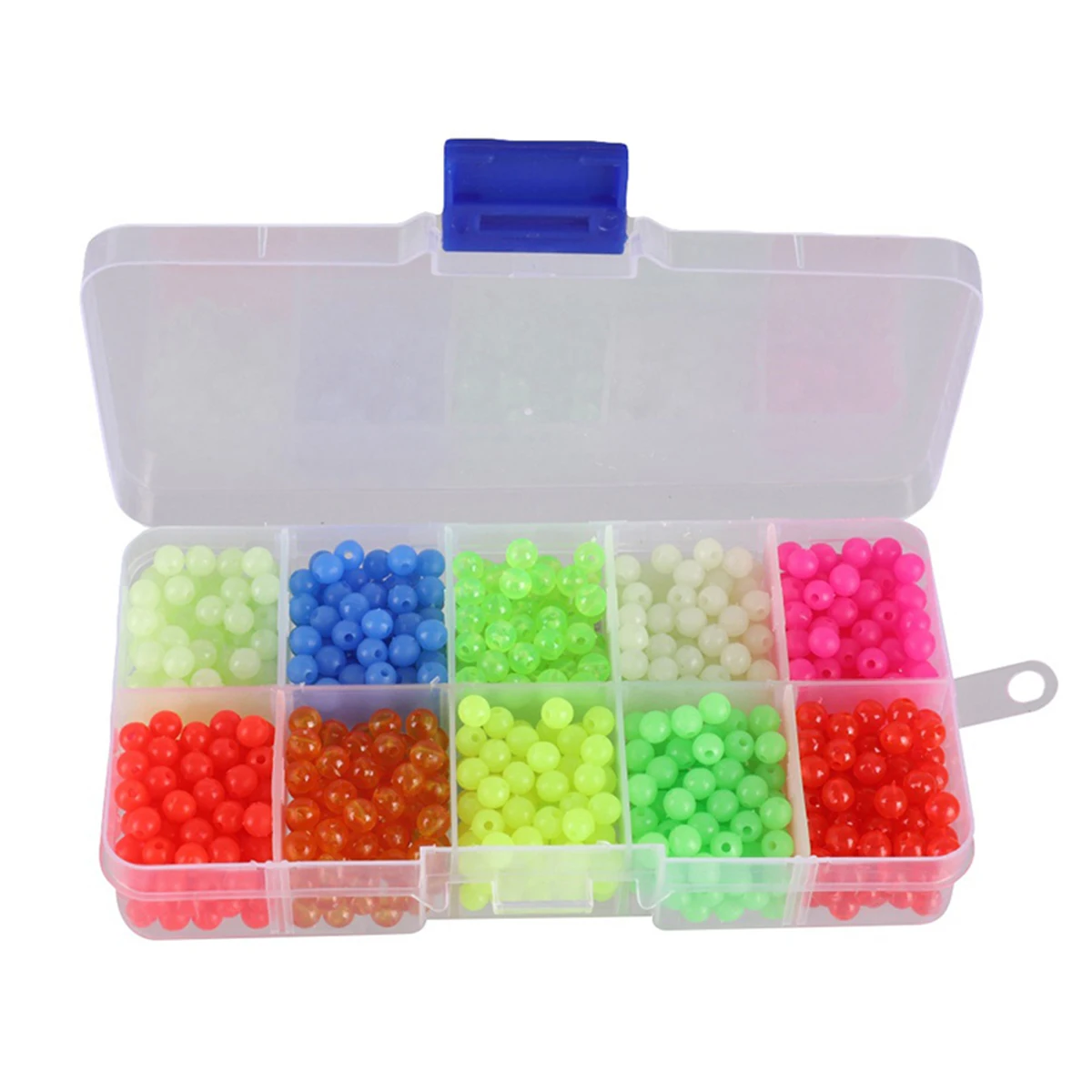 thumbnail image 2 of 1000pcs Fishing Beads Assortment - 5mm Glow In Dark Plastic Rig Beads 2 of 9