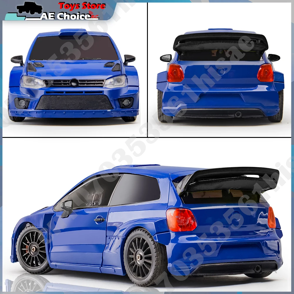 LDRC LD2801 RC Drift Car 1/28 POLO Race Car Model  2.4G 4WD LED Lights Full Scale Controlled Model Children Car Toys Gifts 3