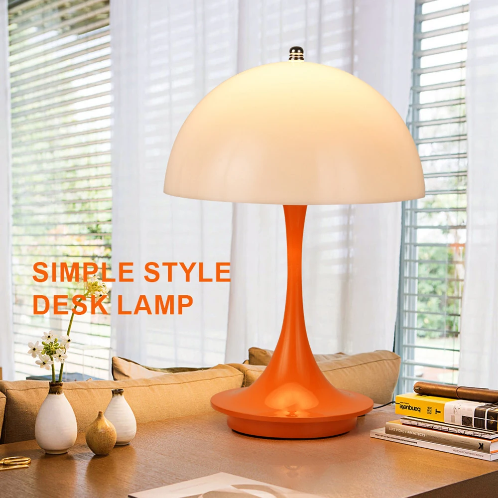 LED mushroom small table lamp portable USB charging dimmable flower bud lamp bedroom bedside lamp 3
