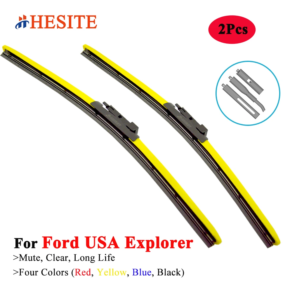 Hesite Colorful Hybrid Wiper Blades For Ford Explorer U502 U625 Suv 4wd