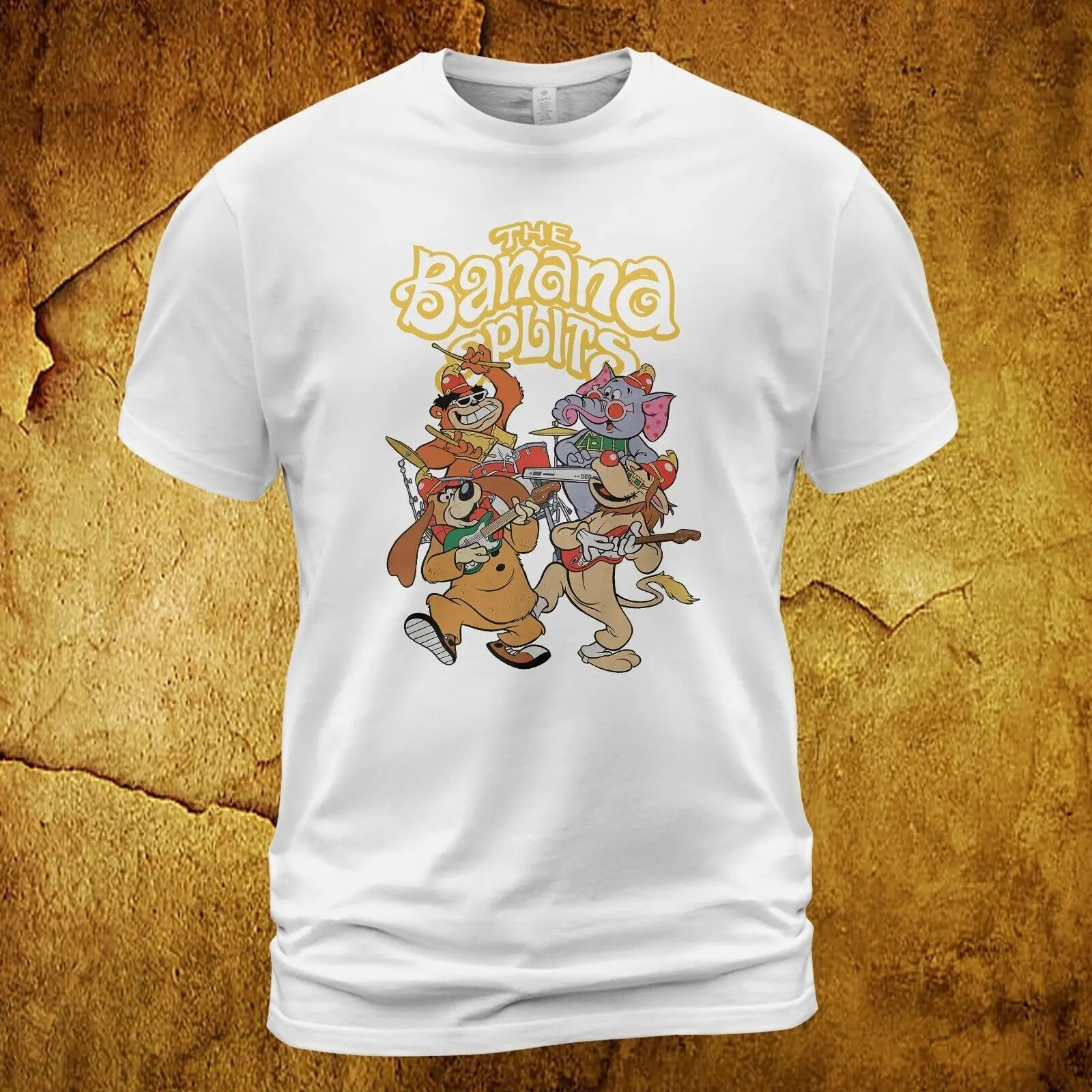 Varietà Tv Mostra La Banana Divide La Maglietta Fleegle Bingo Drooper Snorky Orange