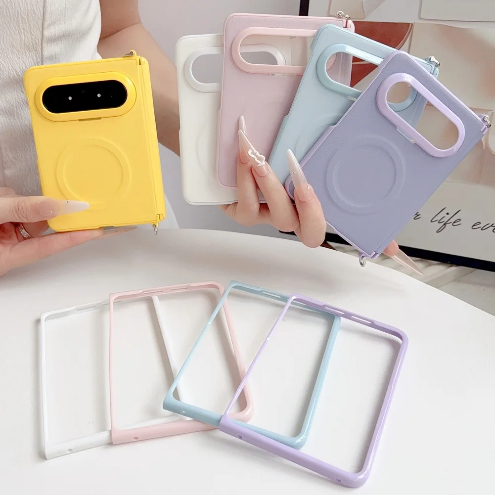 Morandi Leather Phone Case For Huawei Pura X Max Full Coverage_voghion.com