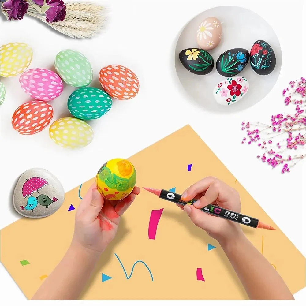 Acrylic Marker Pen Double Headed Different Color Acrylic Marker Pen Color Art Graffiti Pen Waterproof Opaque Water-Based Soft Headed Pen, Acrylic Paint Markers, Pen Marker, Color Marker Pens, Paint Marker Pen, Markers Pen, Marker Pens, Marker Pen, Art Marker Pens, Art Markers, Paint Marker Pens