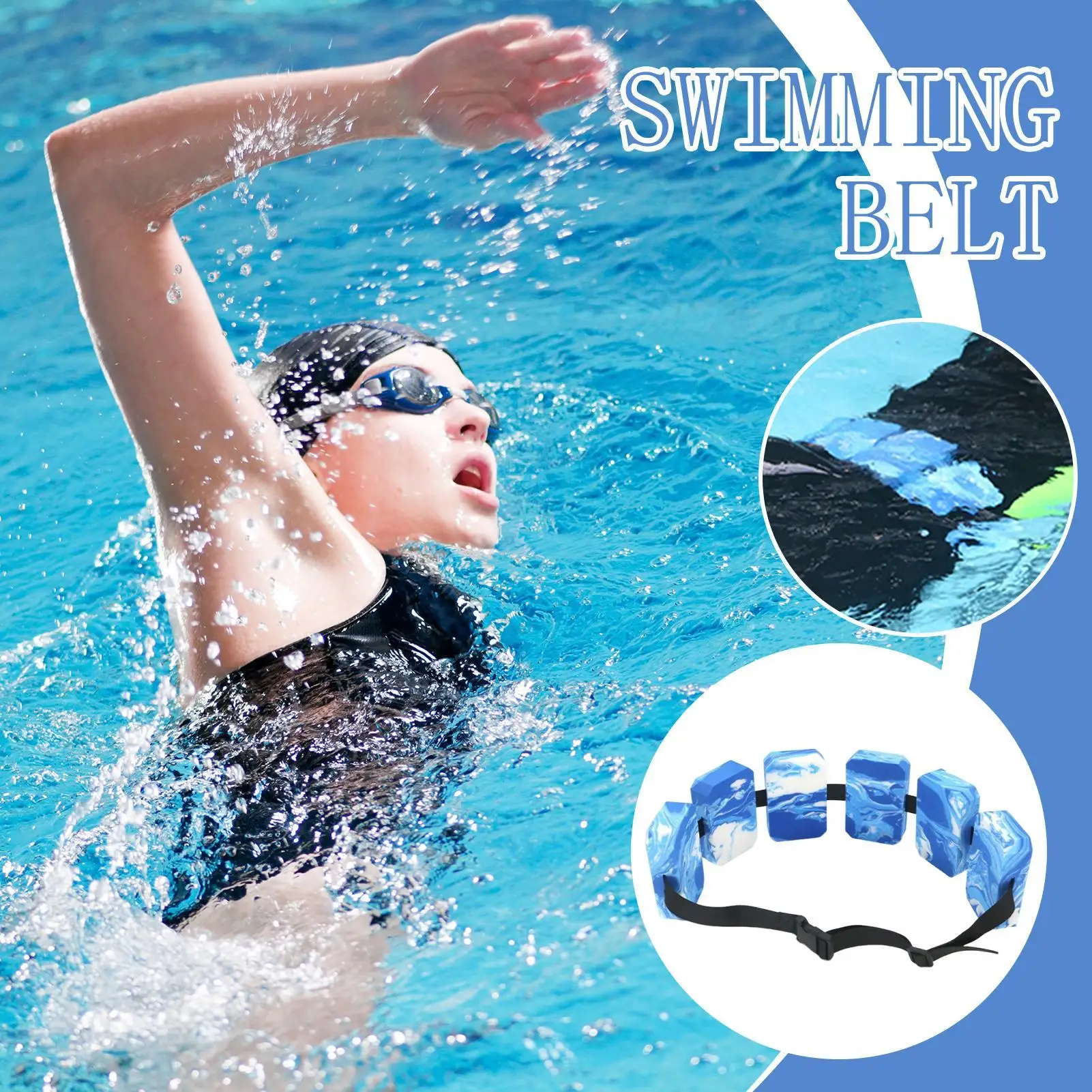 1pc Flotation Belt EVA Swimming Belts For Children Adjustable Ergonomic Design Pool Exercise Aid For Men Women Girls Youth Teens