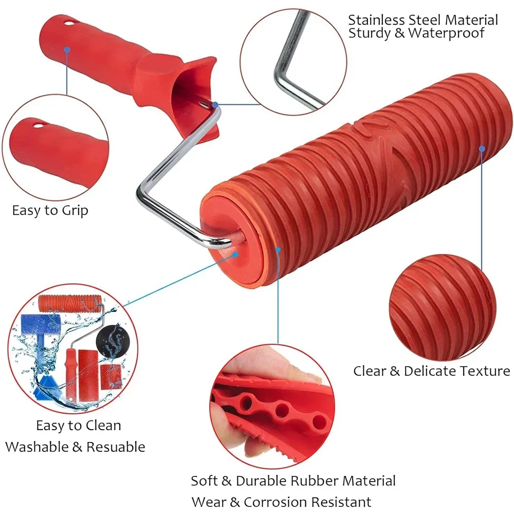Wood Graining Texture Roller and Brush Set