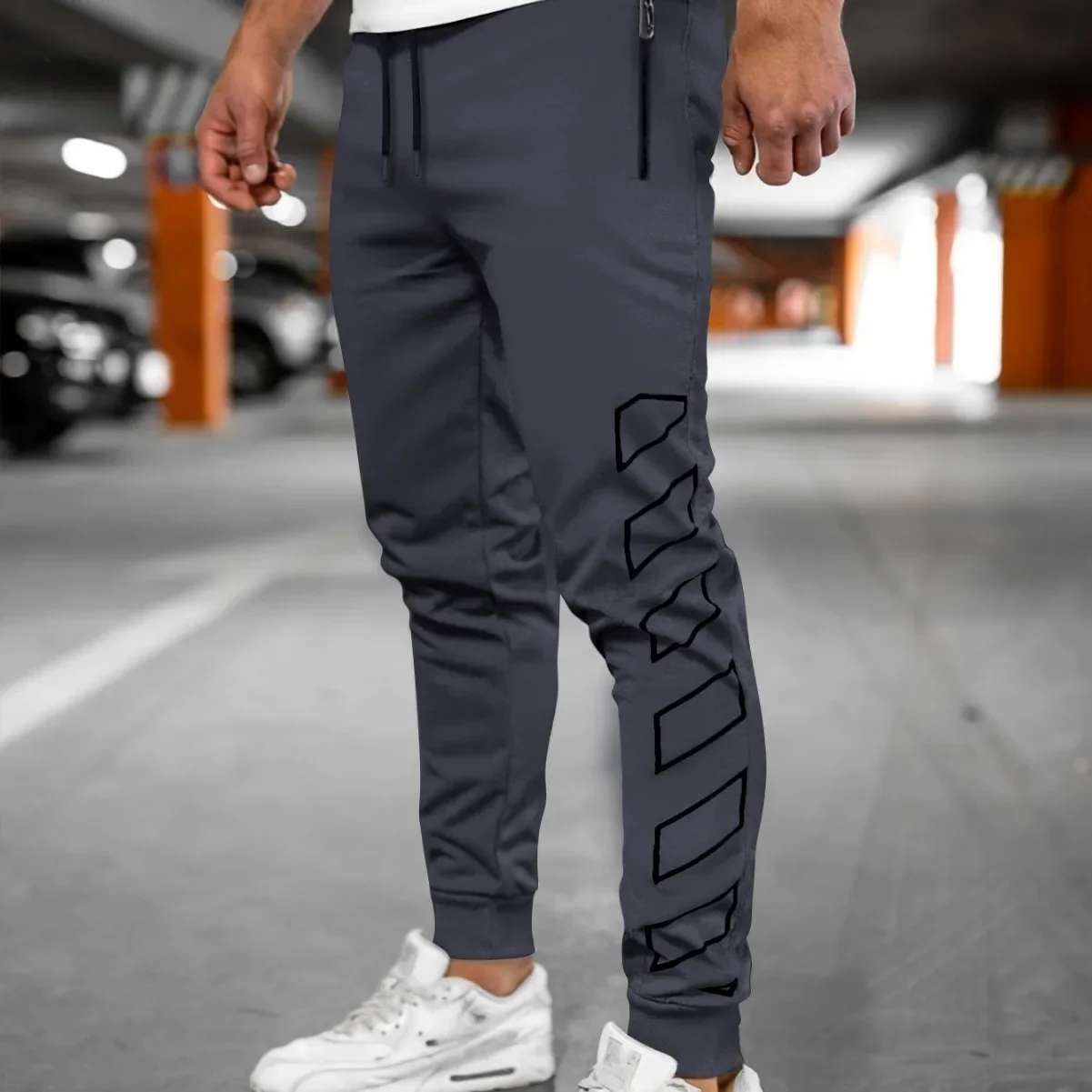 Spring Autumn Trendy Men's Casual Sports Long Pants Night Running Fitness Slimming AE Stock Origin China Skateboard Sport T
