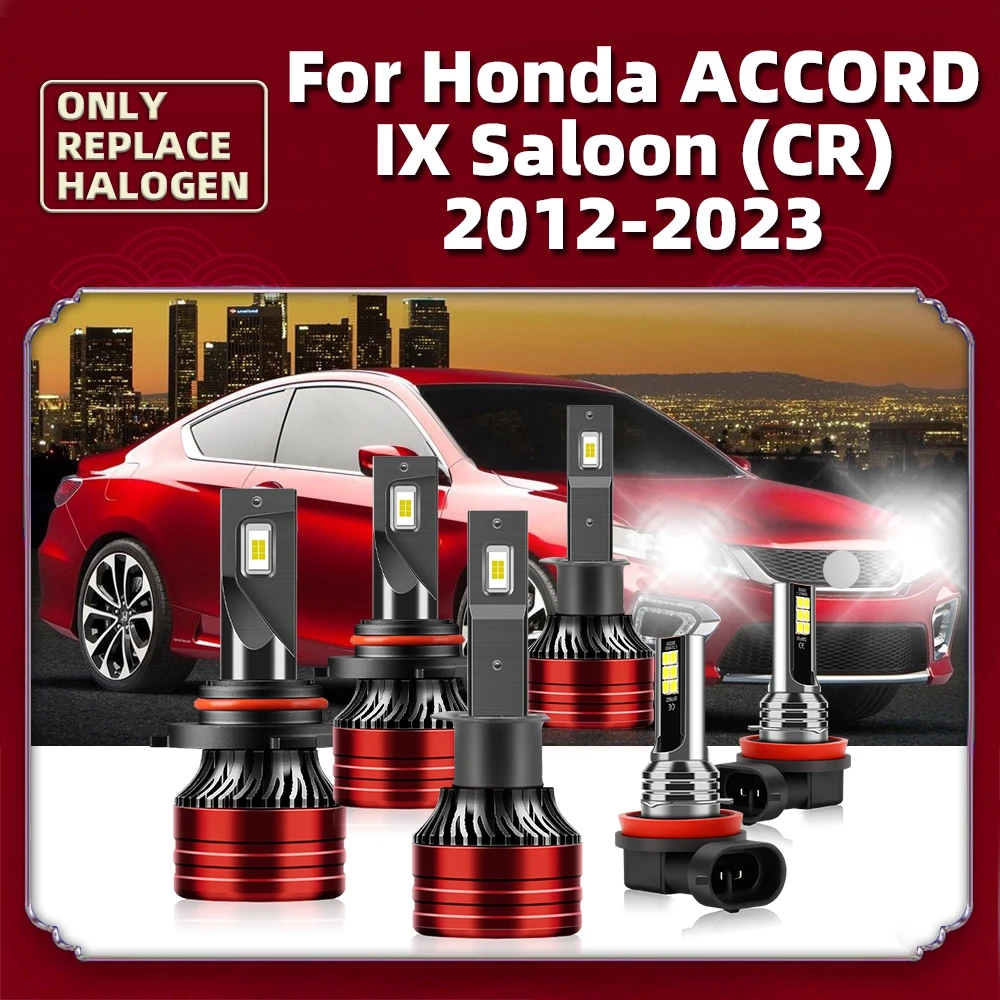 

120W Turbo LED CSP Headlight 12V Bulb For Honda Accord IX Saloon(CR) 2012 2013 2014 2015 2016 2017 2018 2019 2020 2021 2022 2023