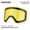 Replacement Ski Goggles Lenses Lens For COPOZZ Model-20101 Anti-fog UV400 Ski Glasses Snowboard Eyewear Lenses (Lens Only) 1