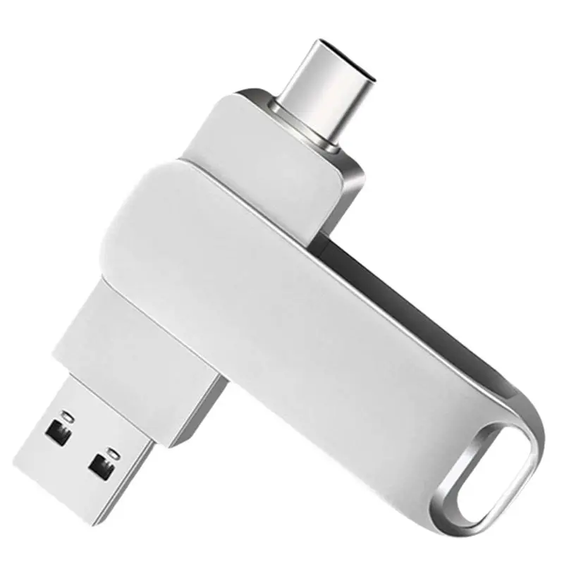 AM-2X TYPE-C 금속 펜 드라이브 128GB 방수 USB 플래시 드라이브 128GB 메모리 스틱 비즈니스 선물 U 디스크