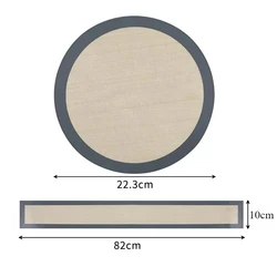 Silicone Non - Stick Round Baking Mat - Reusable Liners for Cakes, Pizza, Pastry, and Cookies (1 Set)