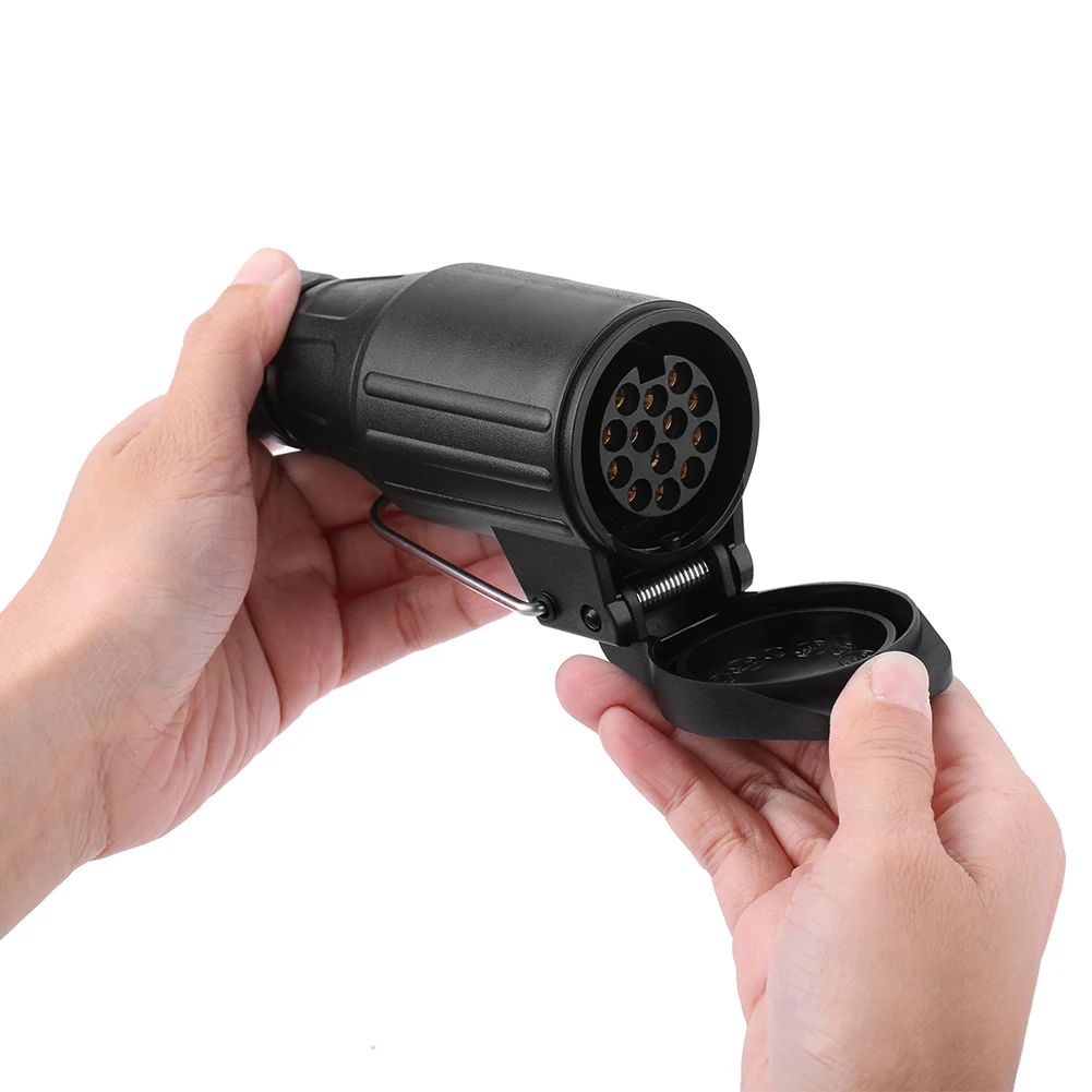 12V 13 Pin Plastic Trailer Plug Socket Wiring Connector Adapter trailer plug adapter trailer socket trailer plug socket For Caravan Towbar Towing