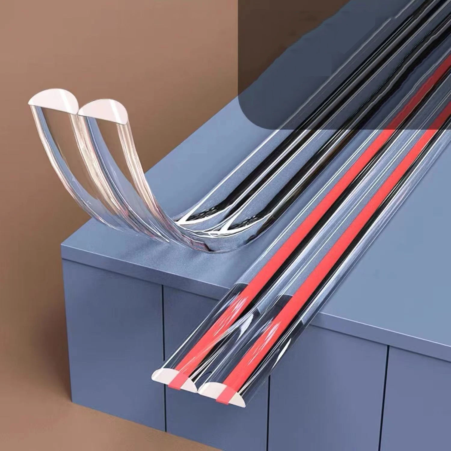 Silicone Table Corner Protector Table Corner Protector Table Edge Protector Furniture Anti Collision Strip 1 Pcs 1M Edge Corner Guards Safety Self-Adhesive Soft Transparent Silicone Protector Table Cover Children Anticollision Guards