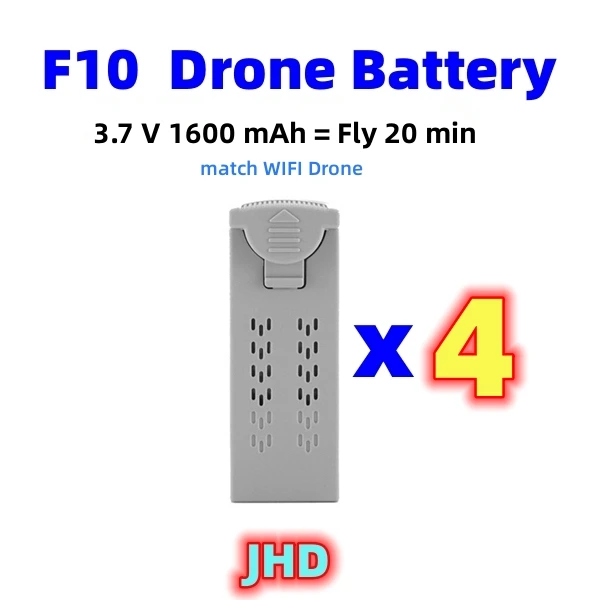 Description Picture 6 of itemJHD 4DRC F10 Drone Battery for RC Plane WIFI /GPS 1600 mAH Battery For F10 Quadcopter Battery Wholesale