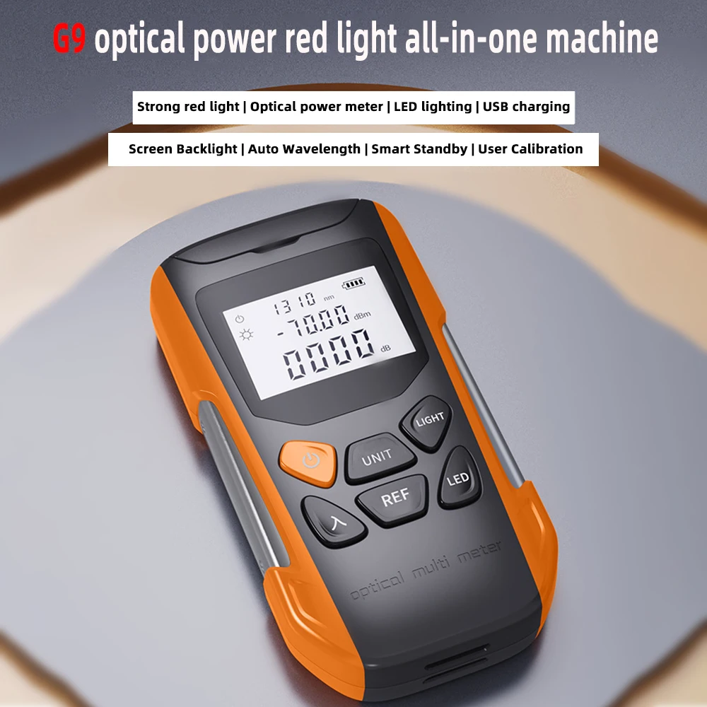 

Mini Optical Power Meter Visual Fault Locator Fiber Optical Fiber Tester Pen Professional Digital Multimeter USB Charging
