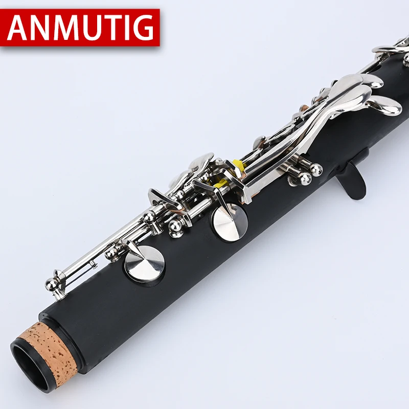 Eb Clarinet ABS Pipe Body Nickel Silver Key Soprano Instruments ANMUTIG S3