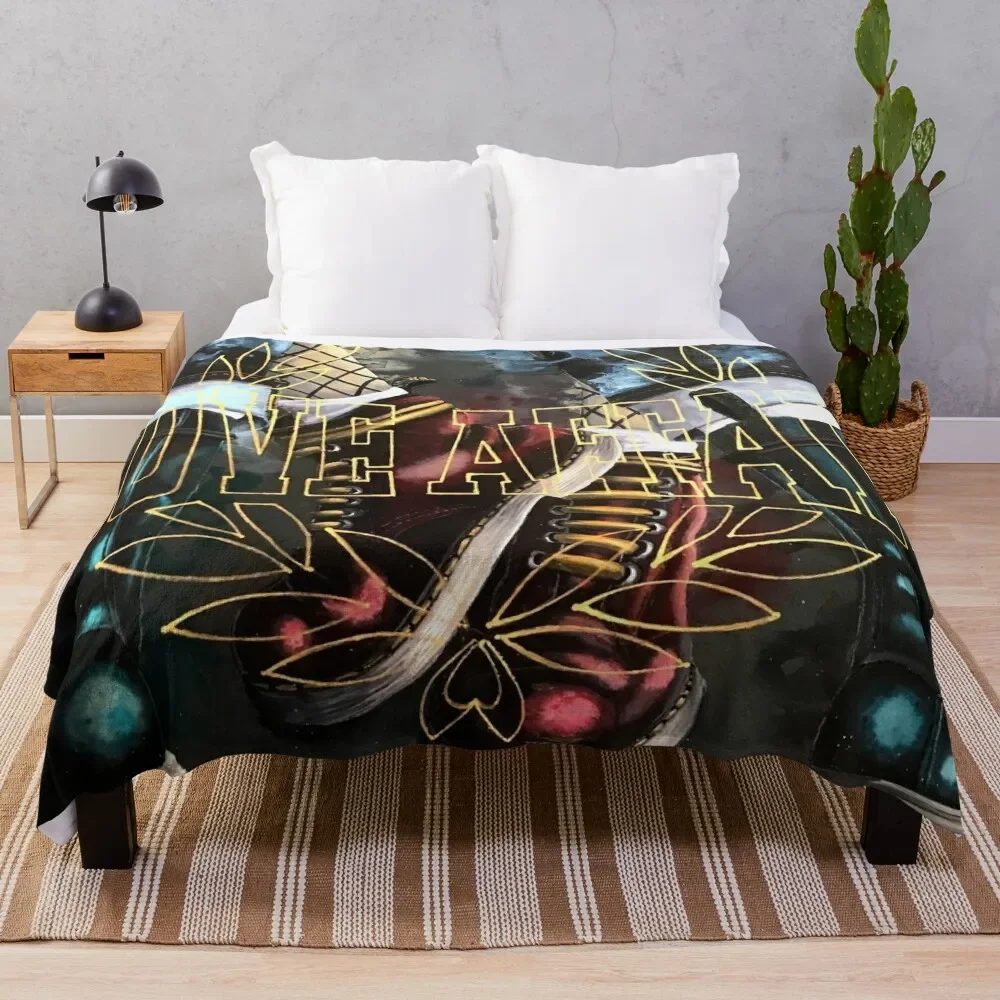 

Love Affair, Skinhead contemporary painting Throw Blanket Fashion Sofas For Decorative Sofa Custom Hair Blankets