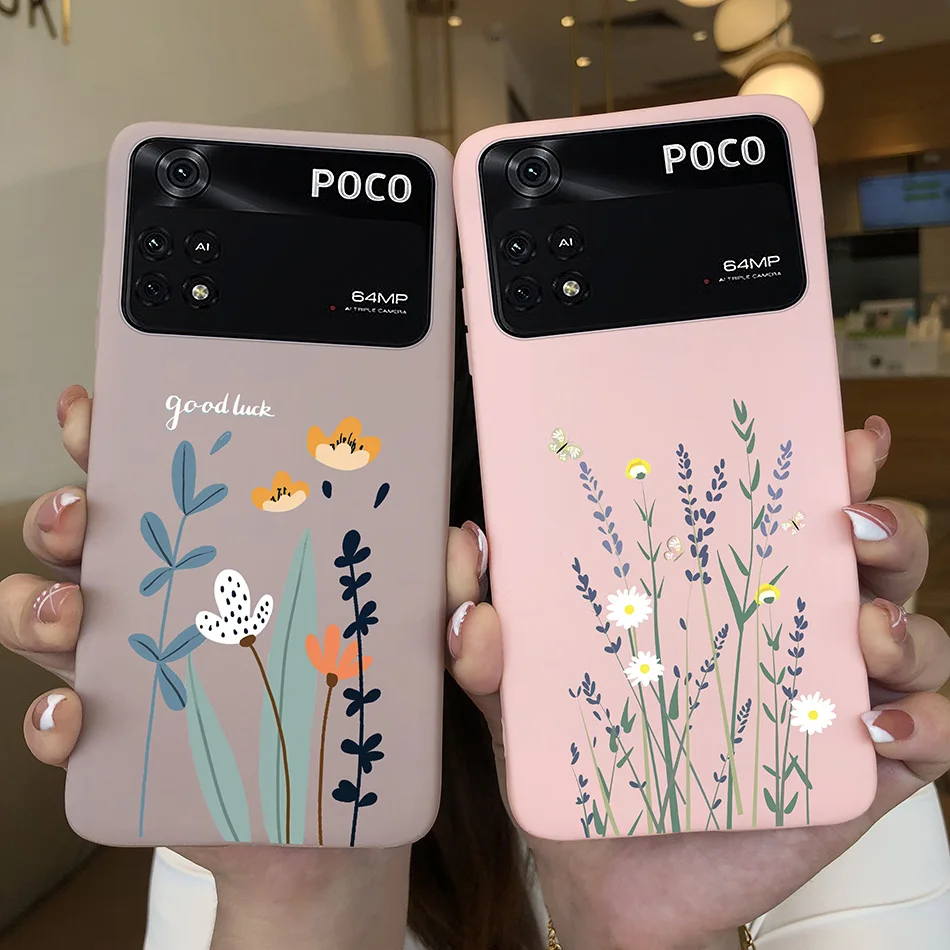 Charming Heart & Butterfly Floral Soft Silicone Matte Protective Phone Case