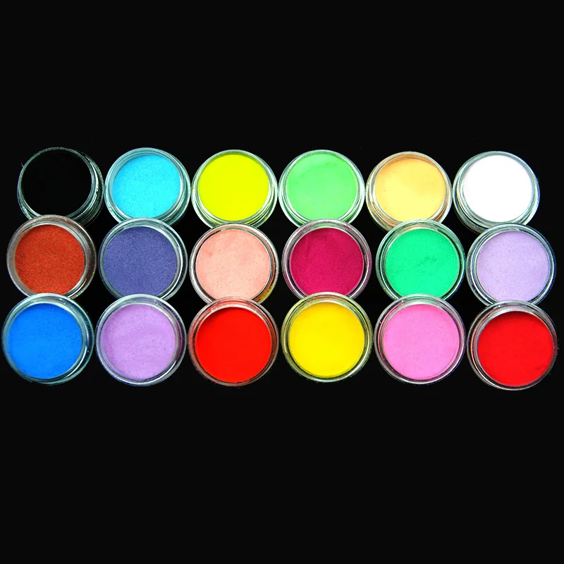18colors/set Acrylic Nail Powder 3in1 Extendion Dipping Carving Scultpure Crystal Powder 1*KIT Nail Art