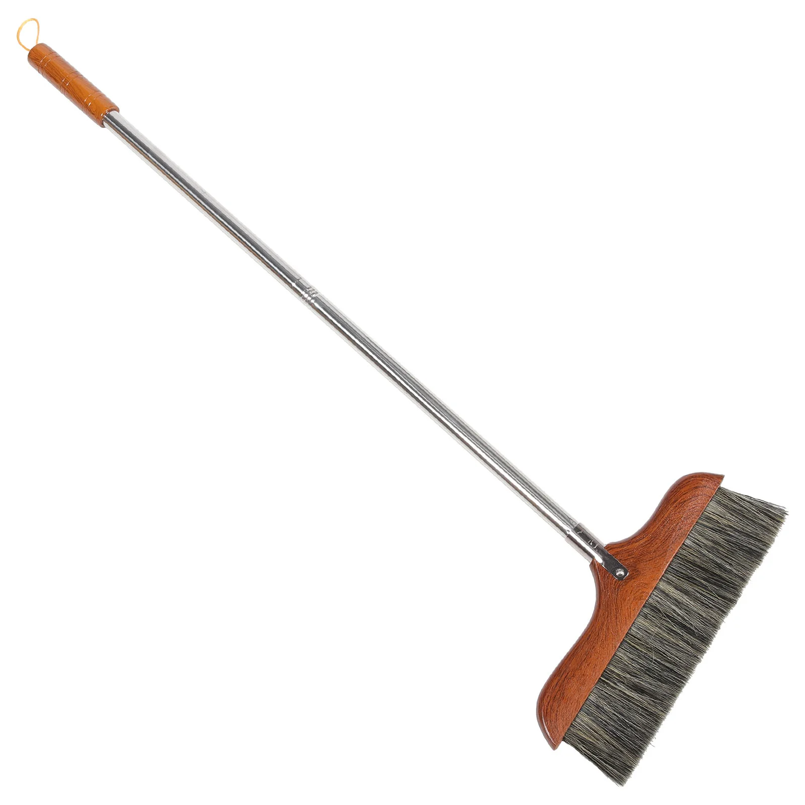 

Horse Hair Soft Bristle Broom Wooden Handle Angle Broom Floor Cleaning Broom Hair Removal Sweeper Carpet Sweeping Brush Indoor