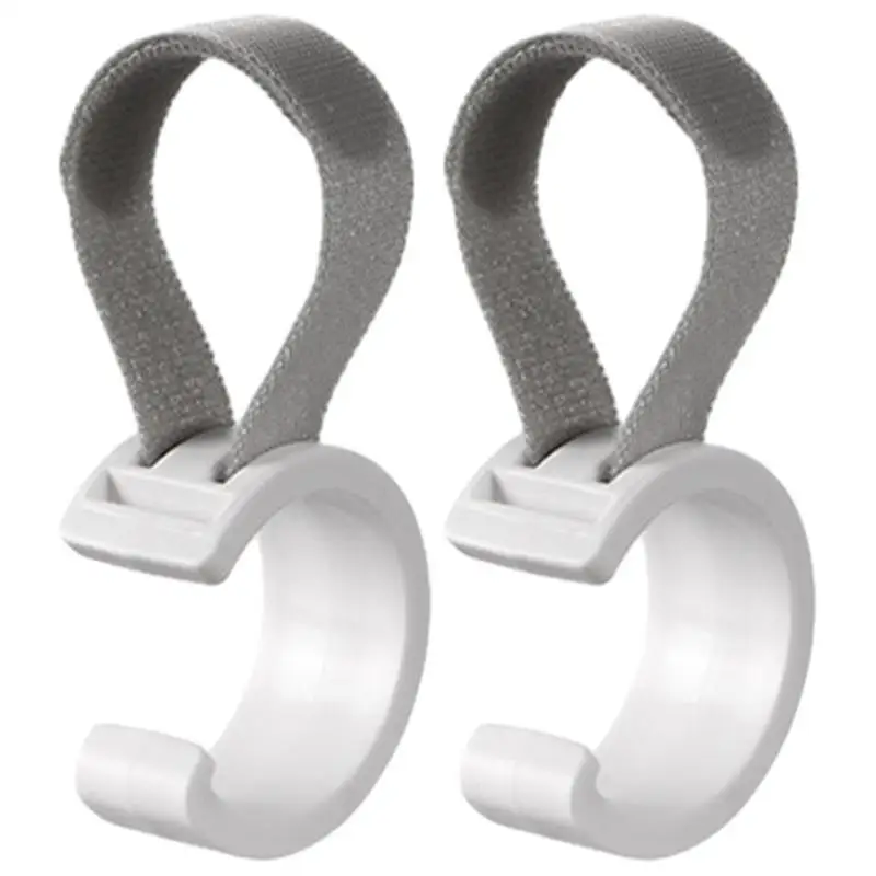 

Multifunctional Hook For Car 2pcs Car Purse Hook Bike Handlebar Hooks Vehicle Headrest Hooks With Self-Adhesive Strapping Tape